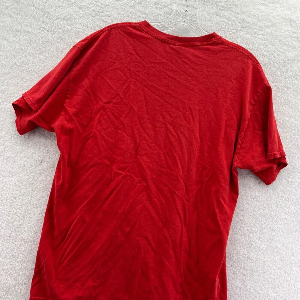 Gildan Louisville Cardinals Shirt Men Large Red Short Sleeve‎ Cotton Basketball